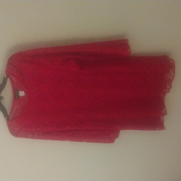 Size 22W Red lace dress. 2 separate pieces. Take a look... - Picture 8 of 13